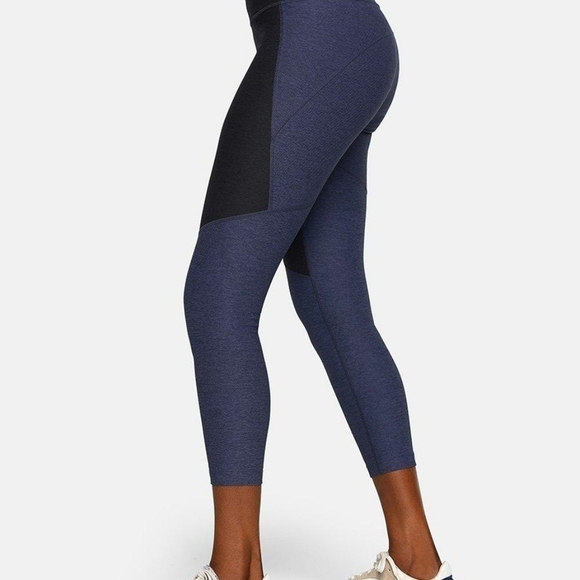 Outdoor Voices Compression Two-Toned Navy Blue Legging small - Picture 2 of 9